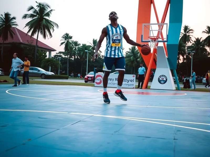 Dunk Showdown India player using regional dunk on local court