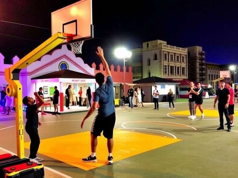 Dunk Showdown India courts including Chandni Chowk and Juhu Beach